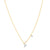 Sabel Collection 14K Yellow and White Gold Diamond Miniature Initial Pendant Necklace
