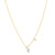 Sabel Collection 14K Yellow and White Gold Diamond Miniature Initial Pendant Necklace