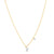 Sabel Collection 14K Yellow and White Gold Diamond Miniature Initial Pendant Necklace