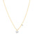 Sabel Collection 14K Yellow and White Gold Diamond Miniature Initial Pendant Necklace