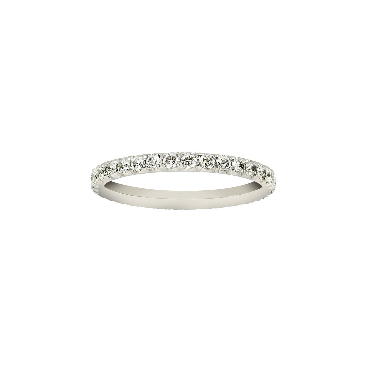 Fink's Platinum Eternity Wedding Band with Round Diamonds