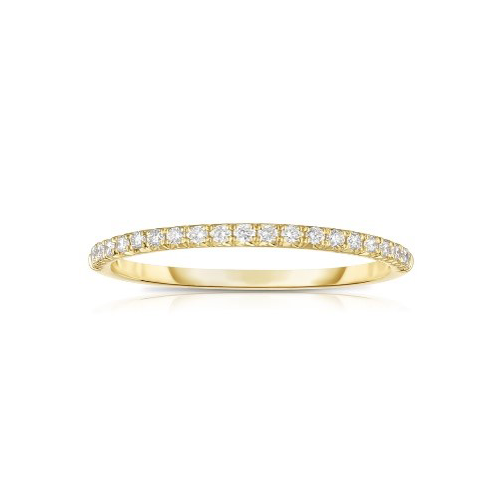 Fink's Round Diamond Band in 14K Yellow Gold