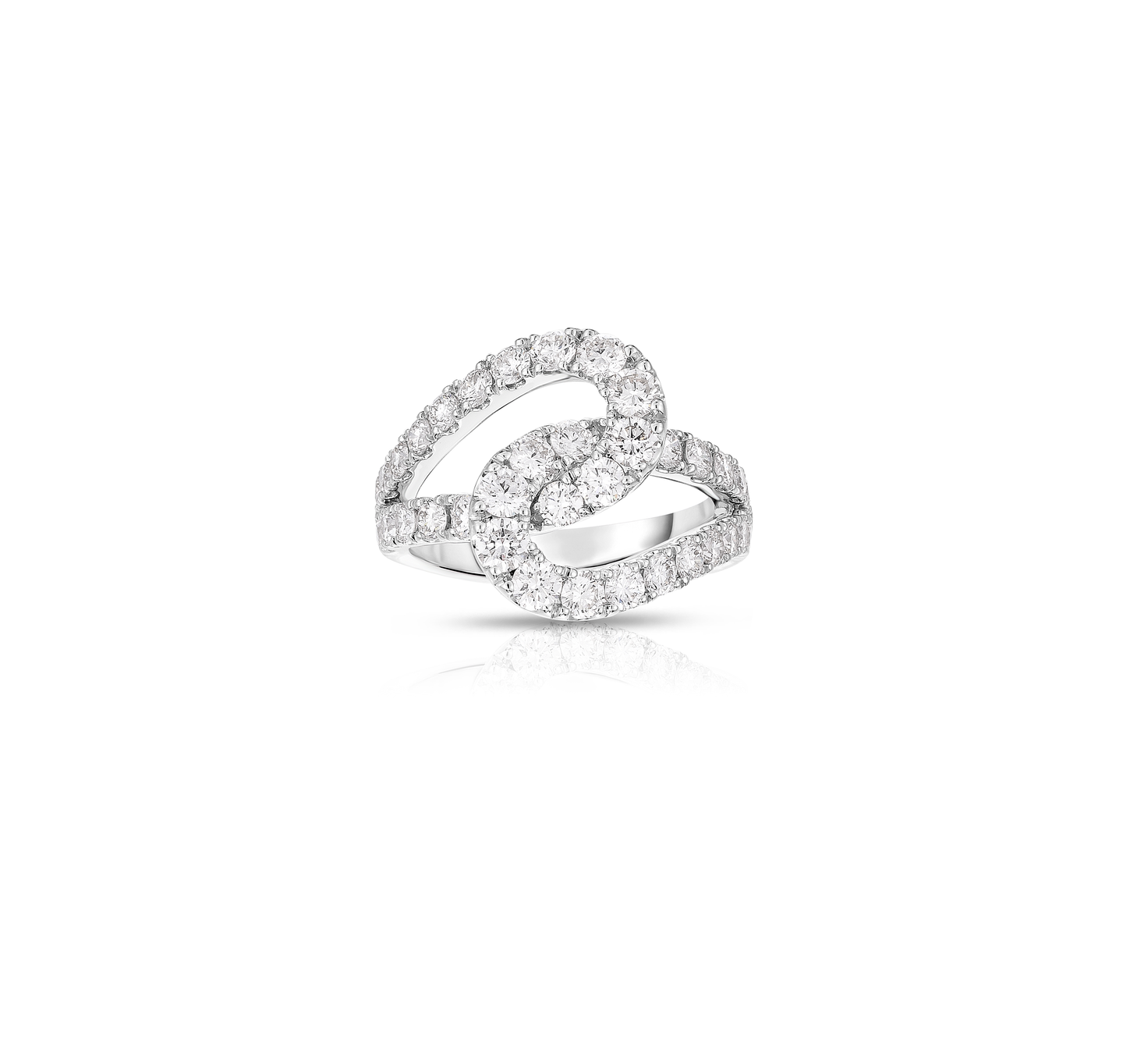 Sabel Collection 14K White Gold Infinity Knot Diamond Ring