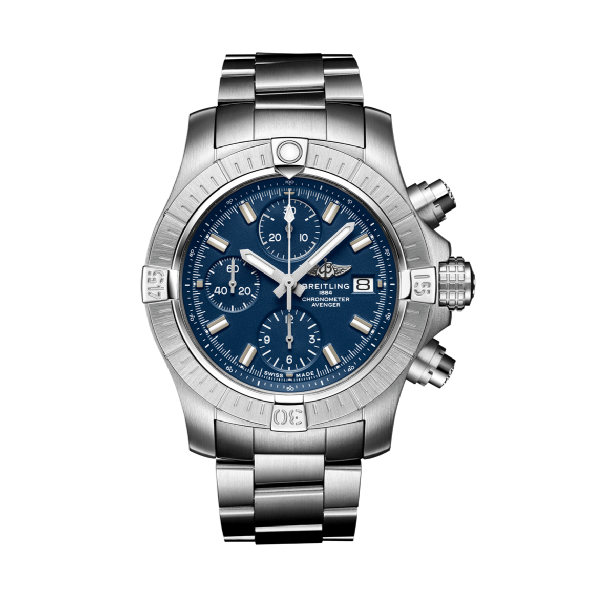 Breitling Avenger Watch with Blue Dial, 43mm