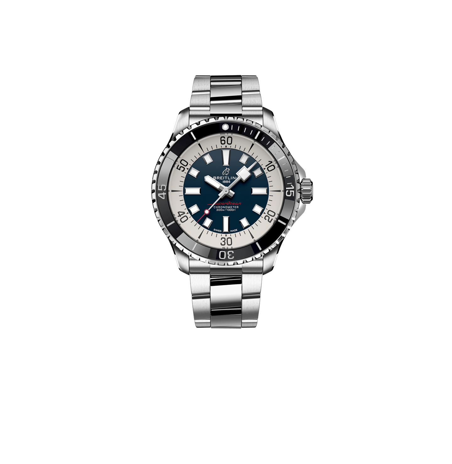 Breitling Superocean Watch with Blue Dial, 44mm
