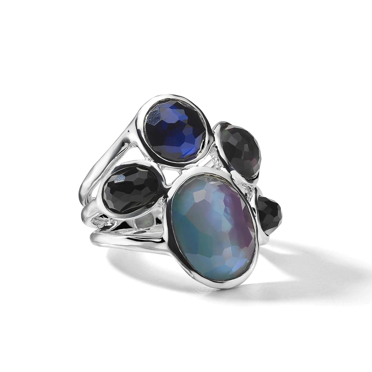 IPPOLITA Wonderland Sterling Silver Five Stone Ring in Astro Colorway