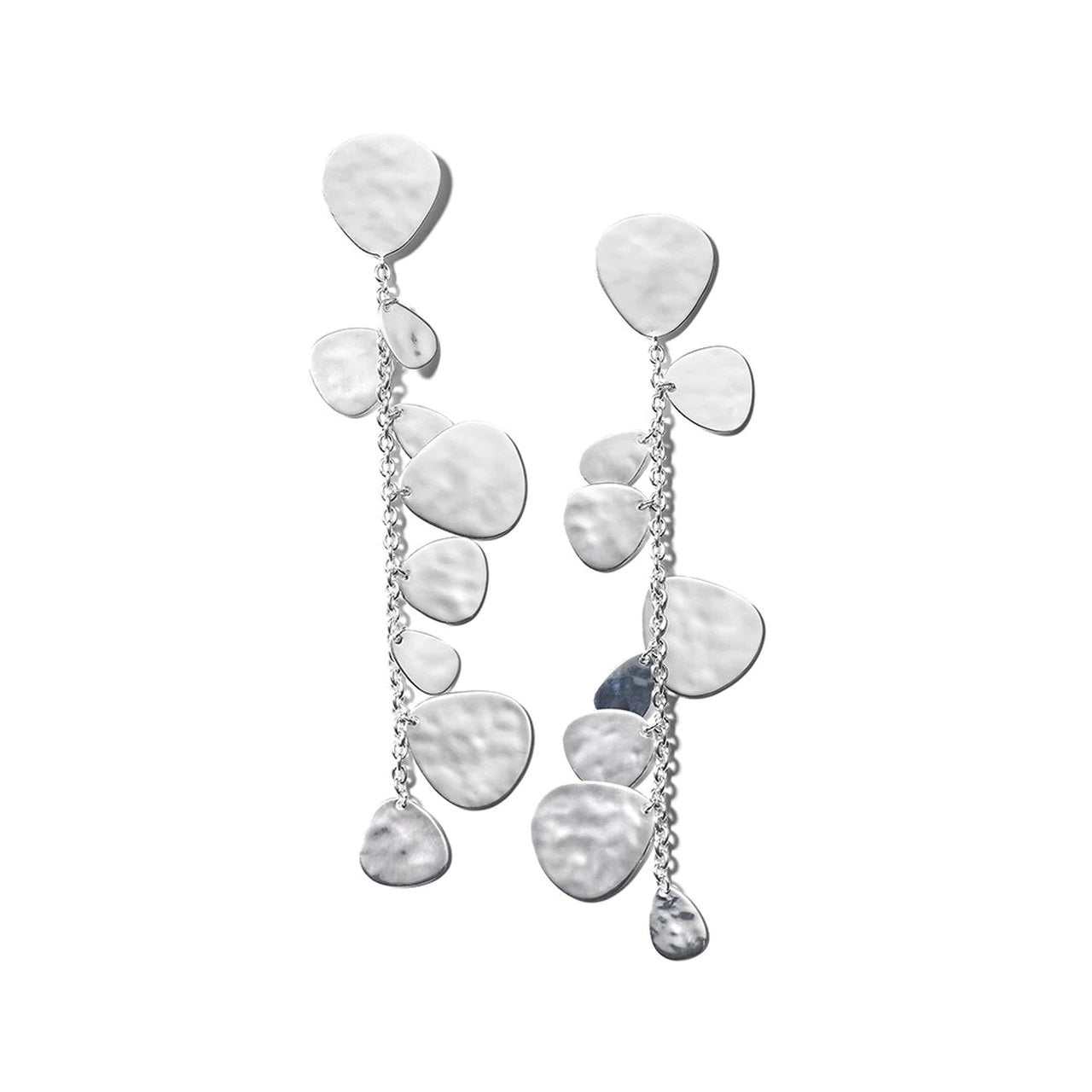 IPPOLITA Classico Sterling Silver Crinkle Nomad Linear Post Earrings