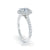 The Studio Collection Oval Center Diamond and Cushion Halo Engagement Ring