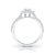 The Studio Collection Oval Center Diamond and Cushion Halo Engagement Ring