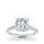 The Studio Collection Cushion Cut Center Diamond with Diamond Gallery and Shank Engagement Ring