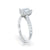 The Studio Collection Emerald Center Diamond with Diamond Gallery and Shank Engagement Ring