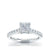 Load image into Gallery viewer, The Studio Collection Princess Cut Center Diamond with Diamond Gallery and Shank Engagement Ring