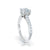 Load image into Gallery viewer, The Studio Collection Princess Cut Center Diamond with Diamond Gallery and Shank Engagement Ring