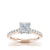 Load image into Gallery viewer, The Studio Collection Princess Cut Center Diamond with Diamond Gallery and Shank Engagement Ring