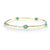 IPPOLITA Lollipop 18K Yellow Gold Five Gemstone Bangle in Turquoise and Clear Quartz Doublet