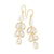 IPPOLITA Polished Rock Candy 18K Yellow Gold Teardrop Linear Cascade Earrings in Mother-of-Pearl