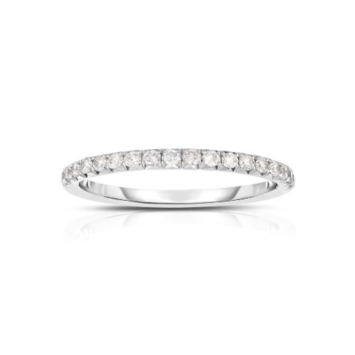 Fink's Half Way Diamond Band in 14K White Gold