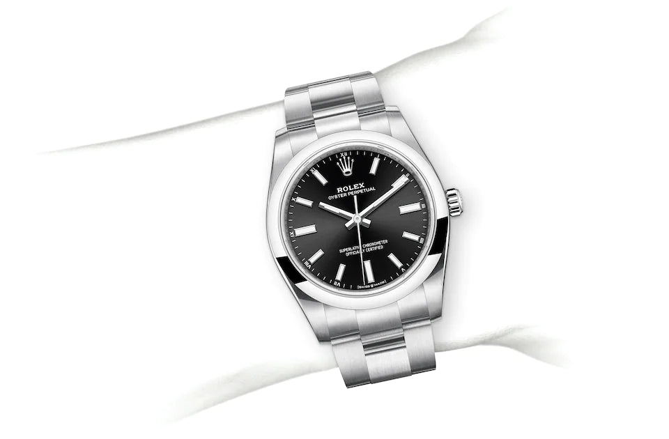 Rolex Oyster Perpetual 34 in Oystersteel - M124200-0002 at Fink's Jewelers
