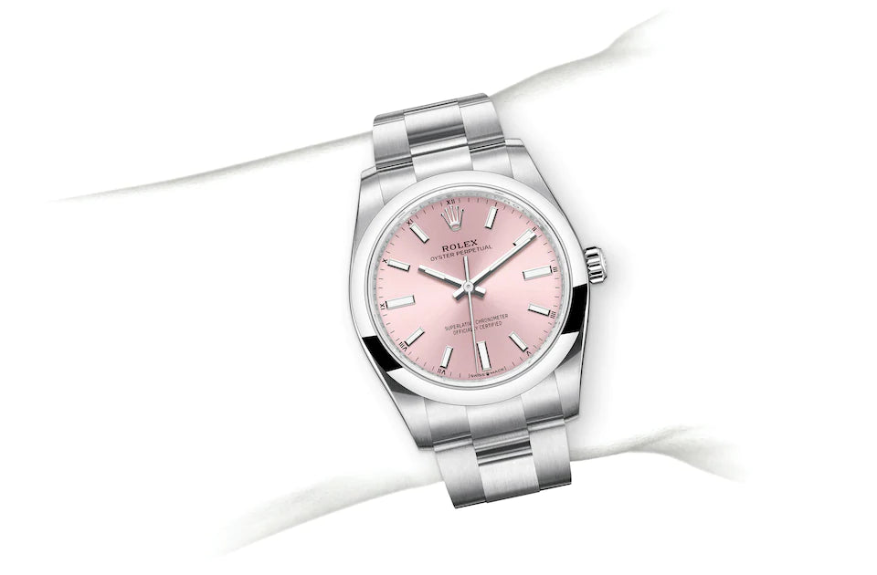 Oyster Perpetual 34, Oyster, 34 mm, Oystersteel Specifications