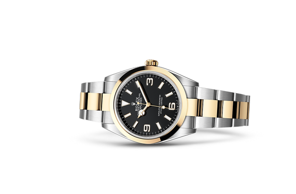 Explorer 36, Oyster, 36 mm, Oystersteel and yellow gold Laying Down