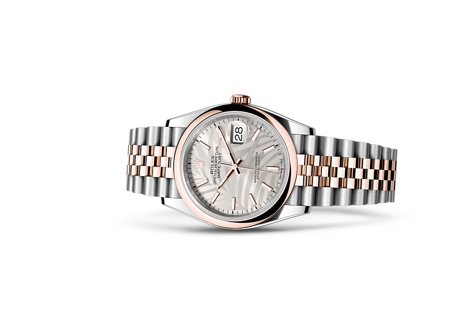 Datejust 36, Oyster, 36 mm, Oystersteel and Everose gold Laying Down
