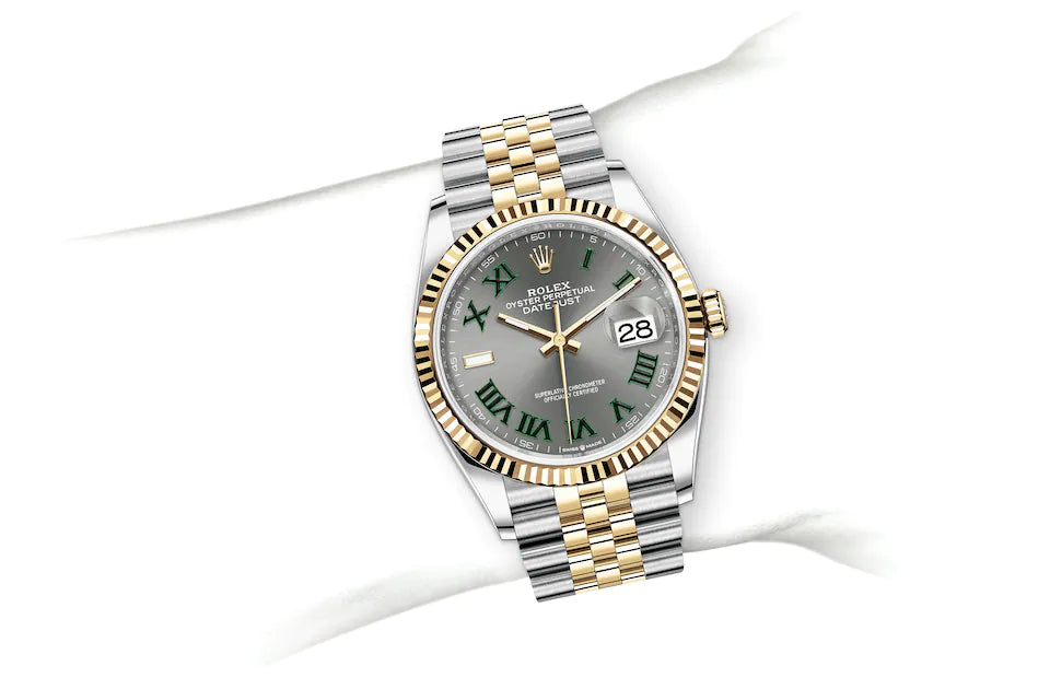 Rolex Datejust 36 in Oystersteel and Yellow Gold - M126233-0035 at Fink's Jewelers