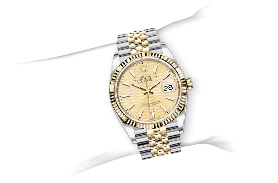 Rolex Datejust 36 in Oystersteel and Yellow Gold - M126233-0039 at Fink's Jewelers