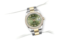 Rolex Datejust 36 in Oystersteel, Yellow Gold, and Diamonds - M126283RBR-0012 at Fink&#39;s Jewelers