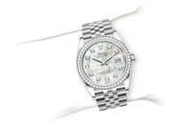 Rolex Datejust 36 in Oystersteel, White Gold, and Diamonds - M126284RBR-0011 at Fink&#39;s Jewelers