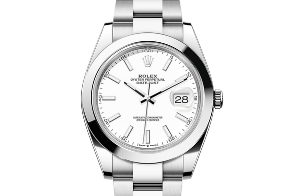 Datejust 41, Oyster, 41 mm, Oystersteel Front Facing