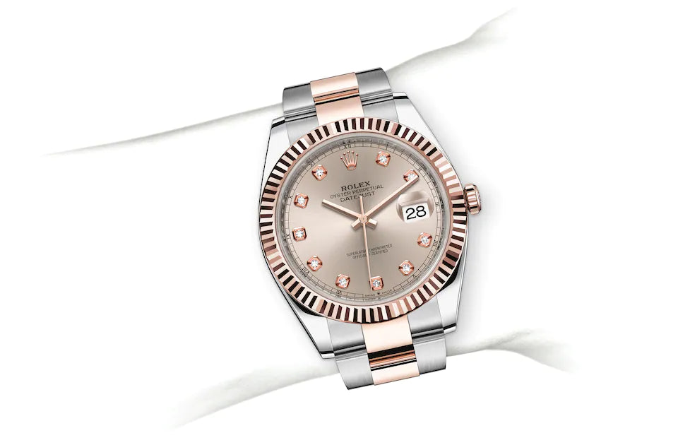 Rolex Datejust 41 in Oystersteel and Everose Gold - M126331-0007 at Fink's Jewelers