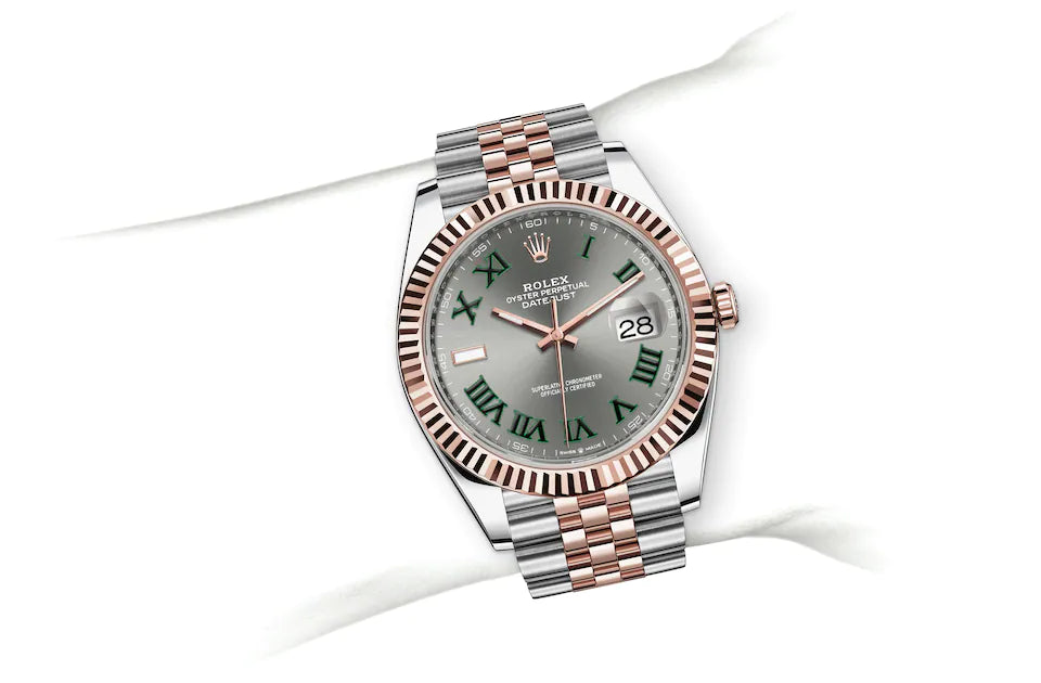 Rolex Datejust 41 in Oystersteel and Everose Gold - M126331-0016 at Fink's Jewelers