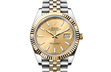 Datejust 41, Oyster, 41 mm, Oystersteel and yellow gold Front Facing