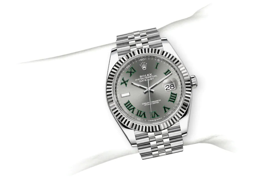 Rolex Datejust 31 in Oystersteel and White Gold - M126334-0022 at Fink's Jewelers