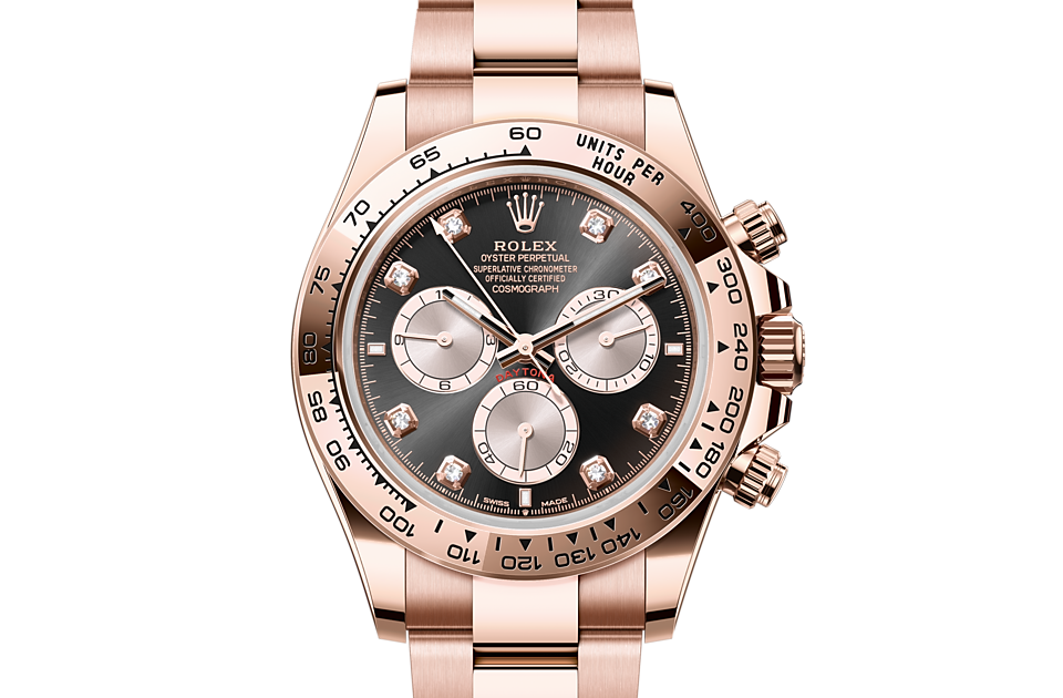 Cosmograph Daytona, Oyster, 40 mm, Everose gold Front Facing