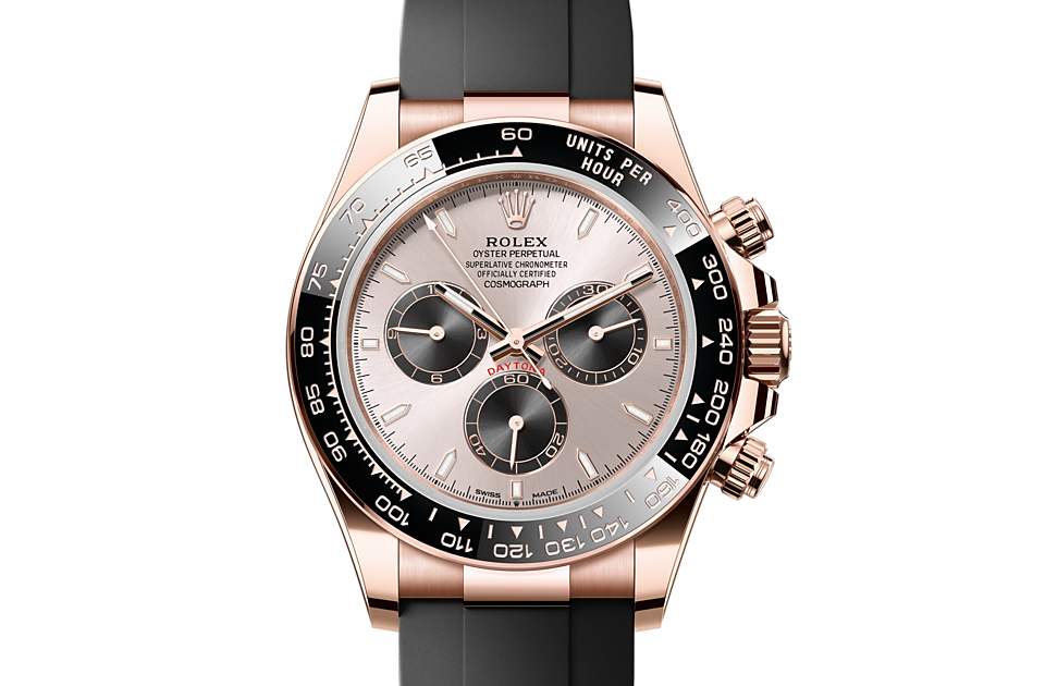 Cosmograph Daytona, Oyster, 40 mm, Everose gold Front Facing