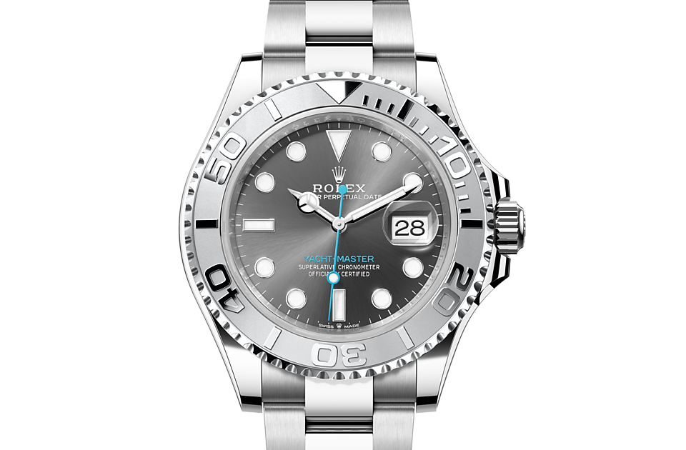 Yacht-Master 40, Oyster, 40 mm, Oystersteel and platinum Front Facing