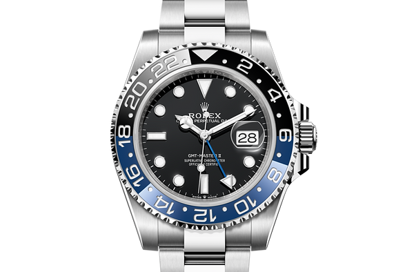 GMT-Master II, Oyster, 40 mm, Oystersteel Front Facing