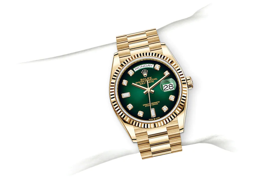 Rolex Day-Date 36 in Yellow Gold - M128238-0069 at Fink's Jewelers