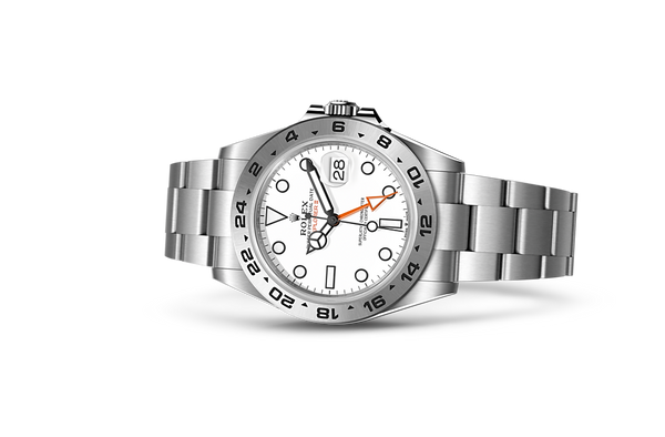 Explorer II, Oyster, 42 mm, Oystersteel Laying Down