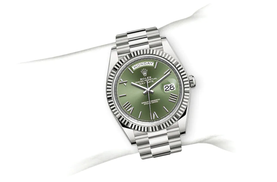 Rolex Day-Date 40 in White Gold - M228239-0033 at Fink's Jewelers