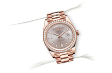 Load image into Gallery viewer, Day-Date 40, Oyster, 40 mm, Everose gold and diamonds Specifications