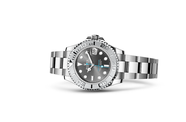 Yacht-Master 37, Oyster, 37 mm, Oystersteel and platinum Laying Down