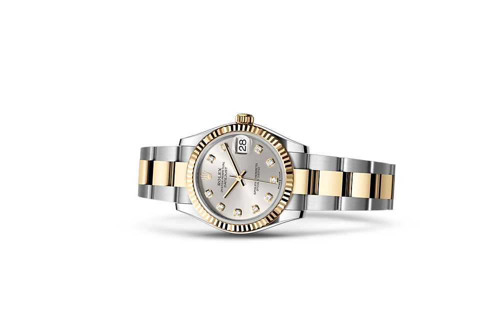 Datejust 31, Oyster, 31 mm, Oystersteel and yellow gold Laying Down