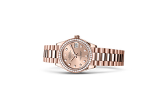 Datejust 31, Oyster, 31 mm, Everose gold and diamonds Laying Down