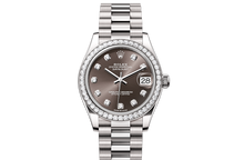 Datejust 31, Oyster, 31 mm, white gold and diamonds Front Facing