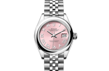 Load image into Gallery viewer, Lady-Datejust, Oyster, 28 mm, Oystersteel Front Facing