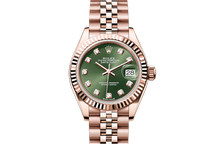 Load image into Gallery viewer, Lady-Datejust, Oyster, 28 mm, Everose gold Front Facing