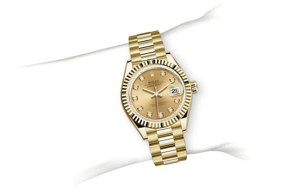 Rolex Lady-Datejust in Yellow Gold - M279178-0017 at Fink's Jewelers