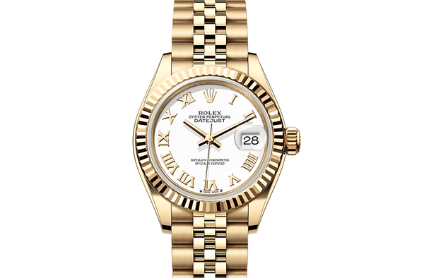 Lady-Datejust, Oyster, 28 mm, yellow gold Front Facing